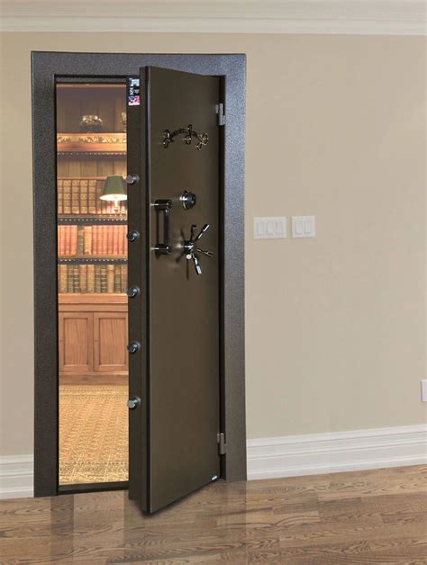 safe room with metal door in house|hidden safe room doors.